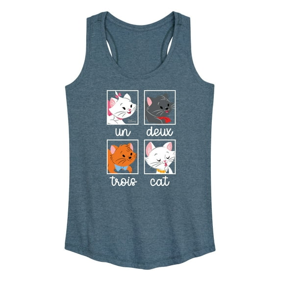 Disney Classics - Cats & Dogs - Un Deux Trois Cat - Women's Racerback Tank Top