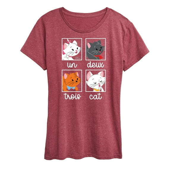 Disney Classics - Cats & Dogs - Un Deux Trois Cat - Women's Short Sleeve Graphic T-Shirt