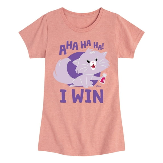 Disney Classics - Cats & Dogs - Yzma Cat I Win - Toddler And Youth Girls Short Sleeve Graphic T-Shirt
