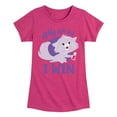thumbnail image 1 of Disney Classics - Cats & Dogs - Yzma Cat I Win - Toddler And Youth Girls Short Sleeve Graphic T-Shirt, 1 of 5