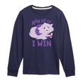 thumbnail image 1 of Disney Classics - Cats & Dogs - Yzma Cat I Win - Toddler And Youth Long Sleeve Graphic T-Shirt, 1 of 5