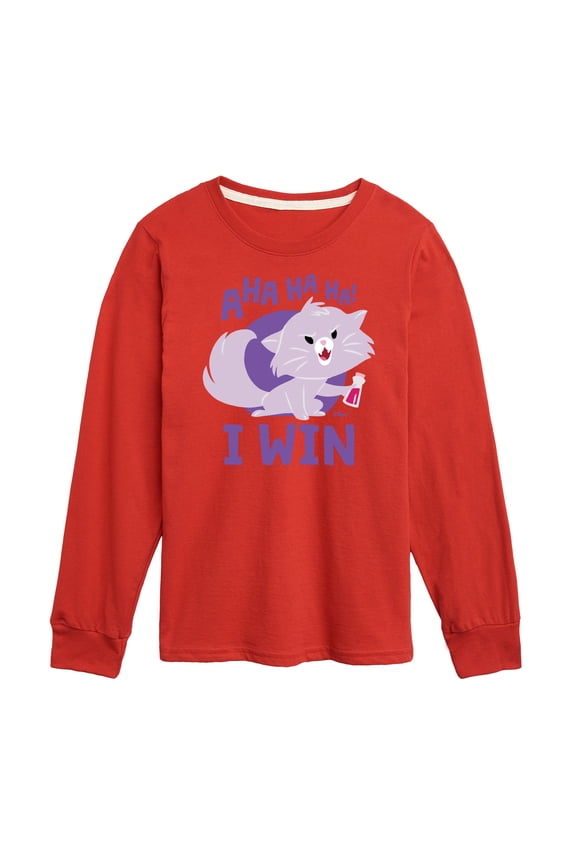 Classics - Cats & Dogs - Yzma Cat I Win - Toddler And Youth Long Sleeve Graphic T-Shirt