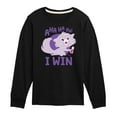 thumbnail image 1 of Disney Classics - Cats & Dogs - Yzma Cat I Win - Toddler And Youth Long Sleeve Graphic T-Shirt, 1 of 5