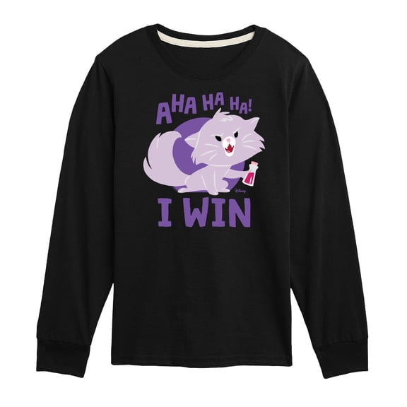 Disney Classics - Cats & Dogs - Yzma Cat I Win - Toddler And Youth Long Sleeve Graphic T-Shirt