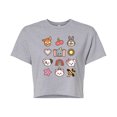 thumbnail image 1 of Disney Classics - Character Group With Icons - Juniors Cropped Cotton Blend T-Shirt, 1 of 5
