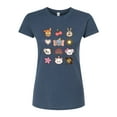 thumbnail image 1 of Disney Classics - Character Group With Icons - Juniors Fitted Graphic T-Shirt, 1 of 5