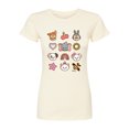 thumbnail image 1 of Disney Classics - Character Group With Icons - Juniors Fitted Graphic T-Shirt, 1 of 5