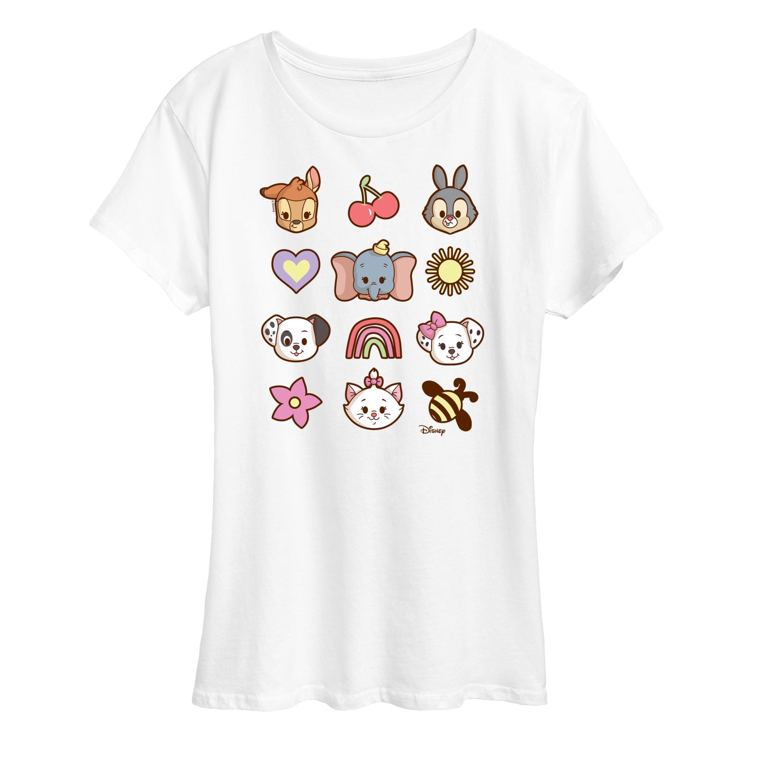 Disney Classics - Character Group With Icons - Women's Short Sleeve ...