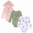 thumbnail image 1 of Disney Classics Dumbo Bambi Simba 3 Pack Cosplay Bodysuits Newborn to Infant, 1 of 5