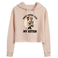 thumbnail image 1 of Disney Classics - Easily Distracted By Kittens Minnie - Juniors Cropped Pullover Hoodie, 1 of 5