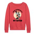 thumbnail image 1 of Disney Classics - Easily Distracted By Kittens Minnie - Women's Lightweight French Terry Pullover, 1 of 1