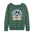 thumbnail image 1 of Disney Classics - Easily Distracted By Puppies - Women's Lightweight French Terry Long Sleeve Shirt, 1 of 4