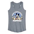 thumbnail image 1 of Disney Classics - Easily Distracted By Puppies - Women's Racerback Tank Top, 1 of 4
