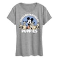 thumbnail image 1 of Disney Classics - Easily Distracted By Puppies - Women's Short Sleeve Graphic T-Shirt, 1 of 5