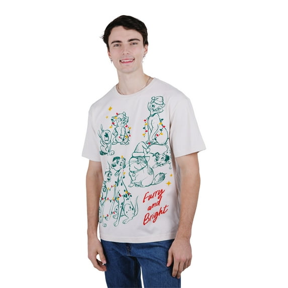 Disney Classics Goofy Duchess Figaro Christmas T-Shirt Adult