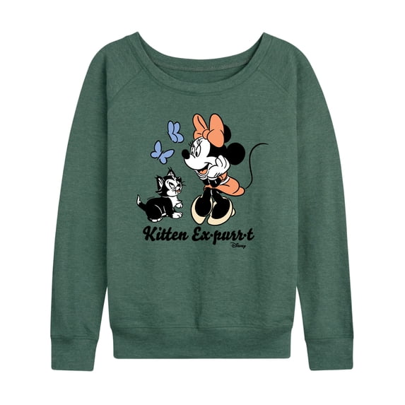 Disney Classics - Kitten Expurrt - Women's Lightweight French Terry Long Sleeve Shirt