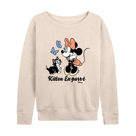 Disney Classics - Kitten Expurrt - Women's Lightweight French Terry Long Sleeve Shirt