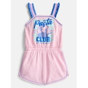 Disney Lady & The Tramp Toddler Girls Sleeveless Romper, Sizes 12M-5T