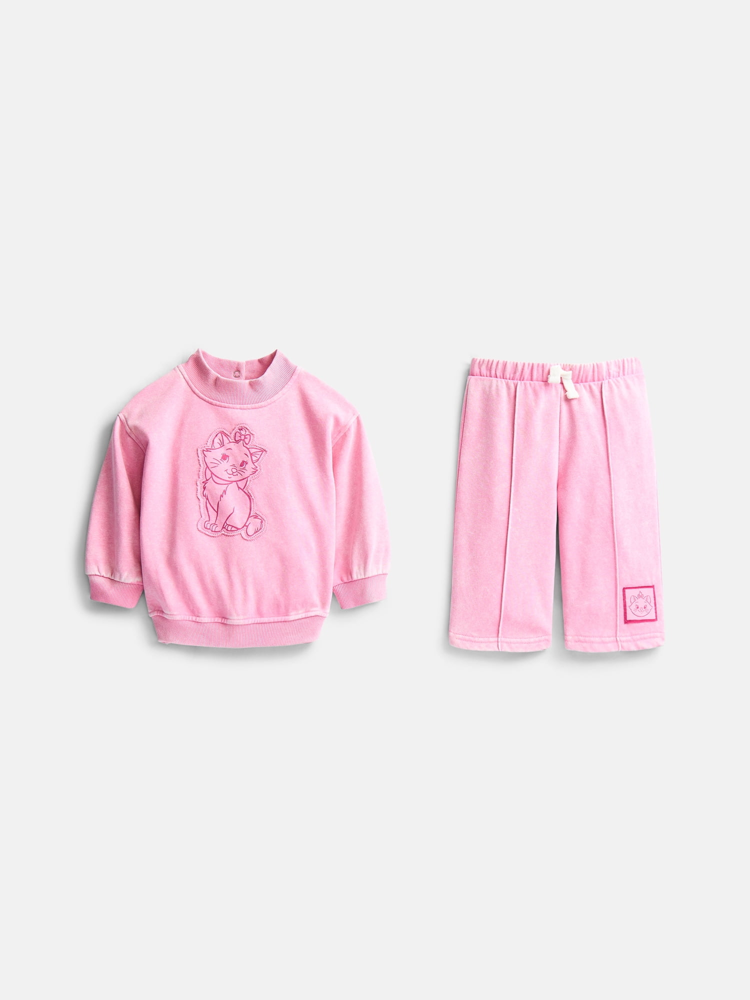 Disney Classics Marie Baby Girls Graphic Sweatshirt and Pants Set, 2 Piece, Sizes 0/3M-24M