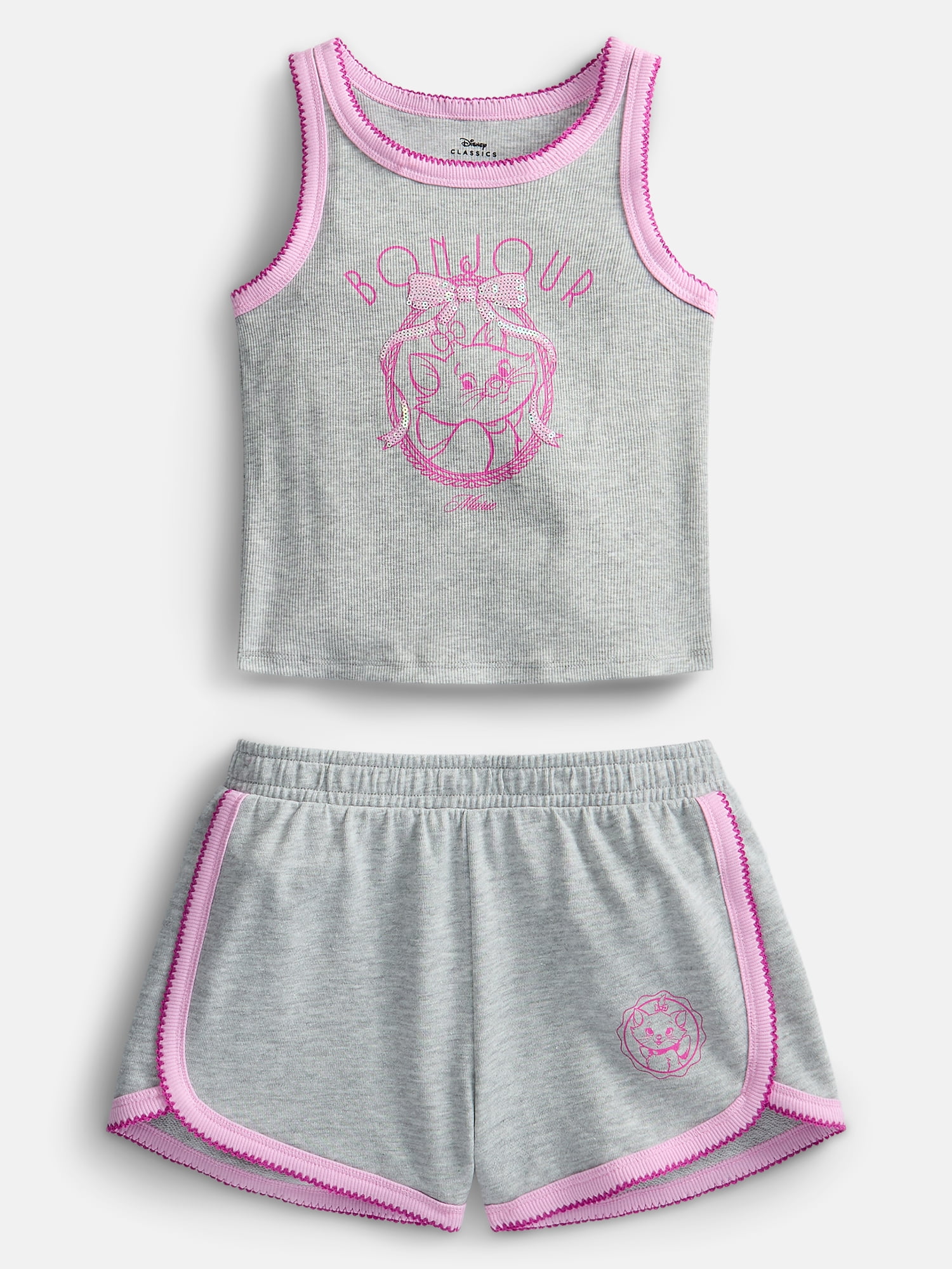 Disney Classics Marie Girls Graphic Tank Top and Matching Shorts
