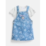 Disney Marie Toddler Girls Short Sleeve Tee and Cotton Skirtall Set, 2 Piece, Sizes 12M-5T