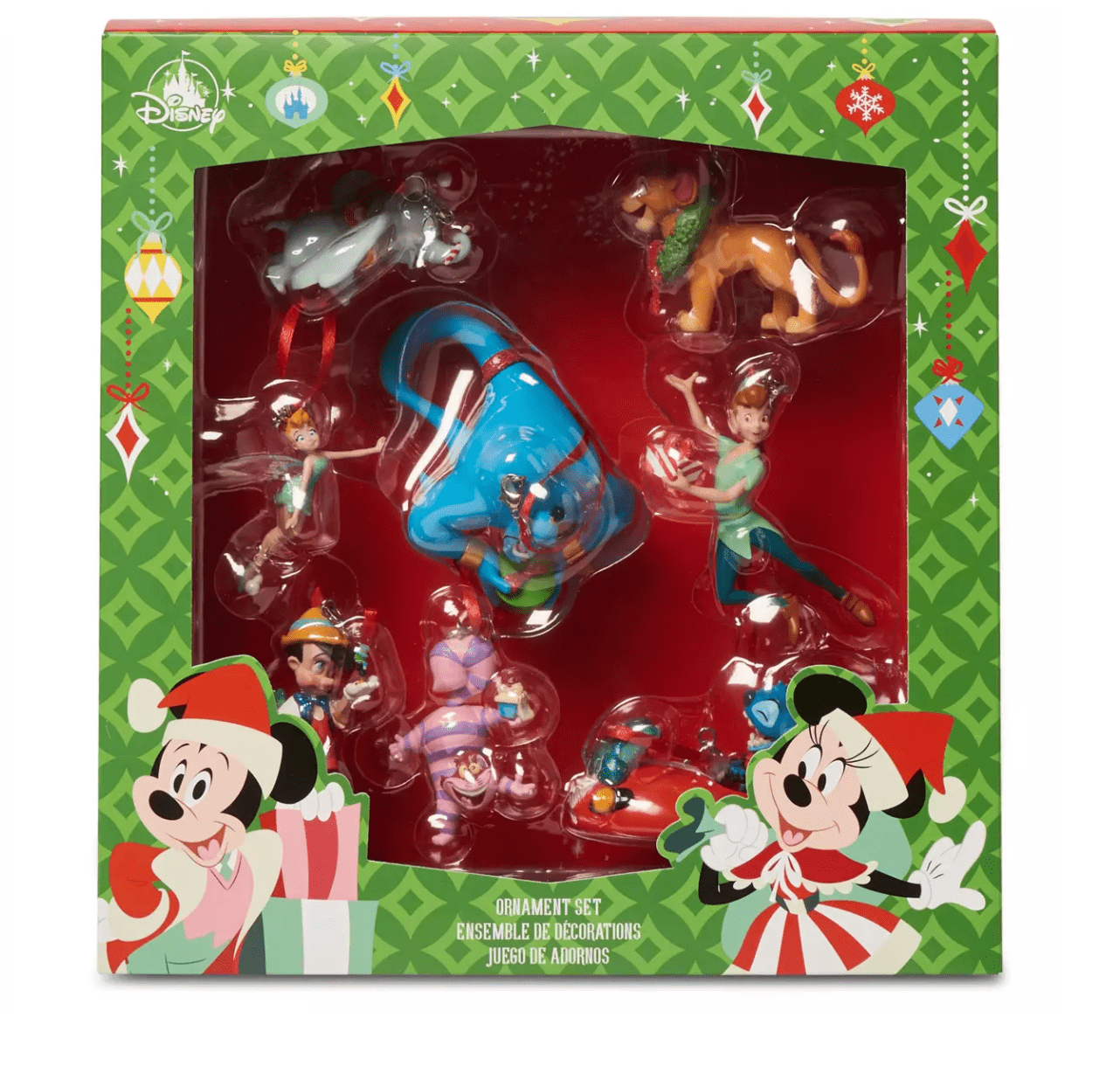 Disney Classics Mini Sketchbook Resin Christmas Ornament Set New with