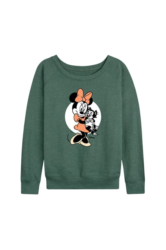 Classics - Minnie And Figaro - Women's Lightweight French Terry Long Sleeve Shirt