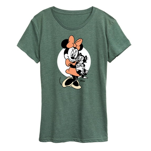 Disney Classics - Minnie And Figaro - Women's Short Sleeve Graphic T-Shirt