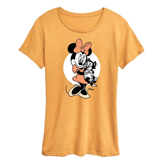 Disney Classics - Minnie And Figaro - Women's Short Sleeve Graphic T-Shirt