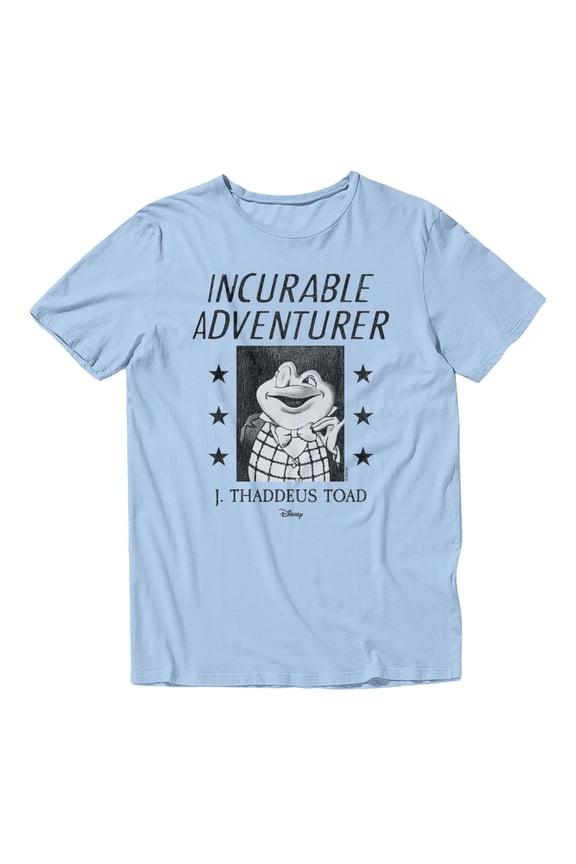 Classics The Adventures of Ichabod and Mr. Toad Vintage Men's T Shirt (Light Blue, S-XXXL)