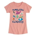 thumbnail image 1 of Disney Classics - Timeless Classics - Dumbo, Alice, & Tinkerbell - Toddler And Youth Girls Short Sleeve Graphic T-Shirt, 1 of 1