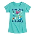 thumbnail image 1 of Disney Classics - Timeless Classics - Dumbo, Alice, & Tinkerbell - Toddler And Youth Girls Short Sleeve Graphic T-Shirt, 1 of 4