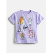 Disney Classics Toddlers' Graphic Tee with Short Sleeves, Sizes 12M-5T