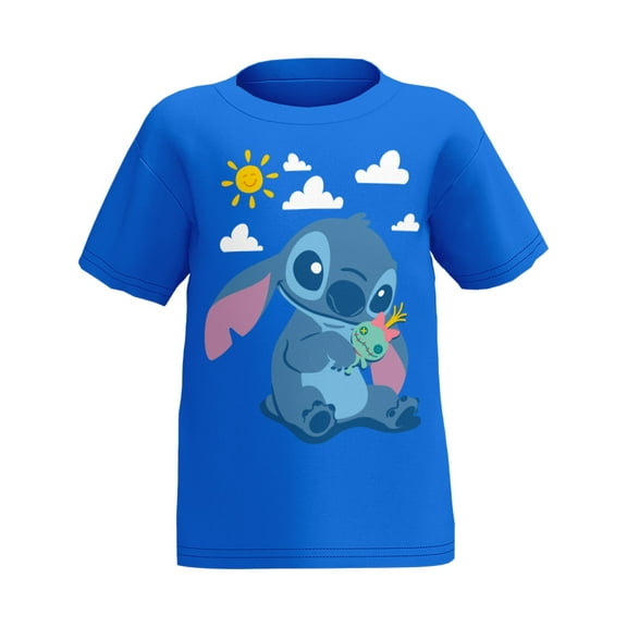 Disney Stitch Clouds Toddler Tee Shirt, 2T-4T (Unisex)