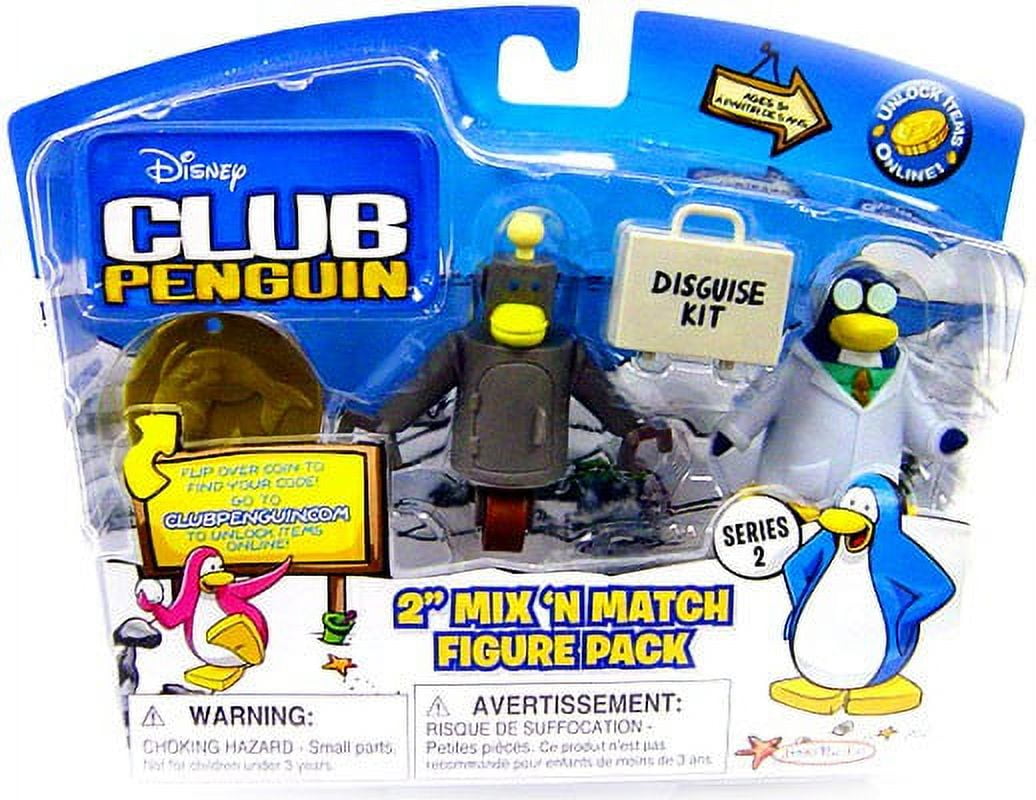 Disney Club Penguin Mix 'n Match Figure Packs with Coins & Cards