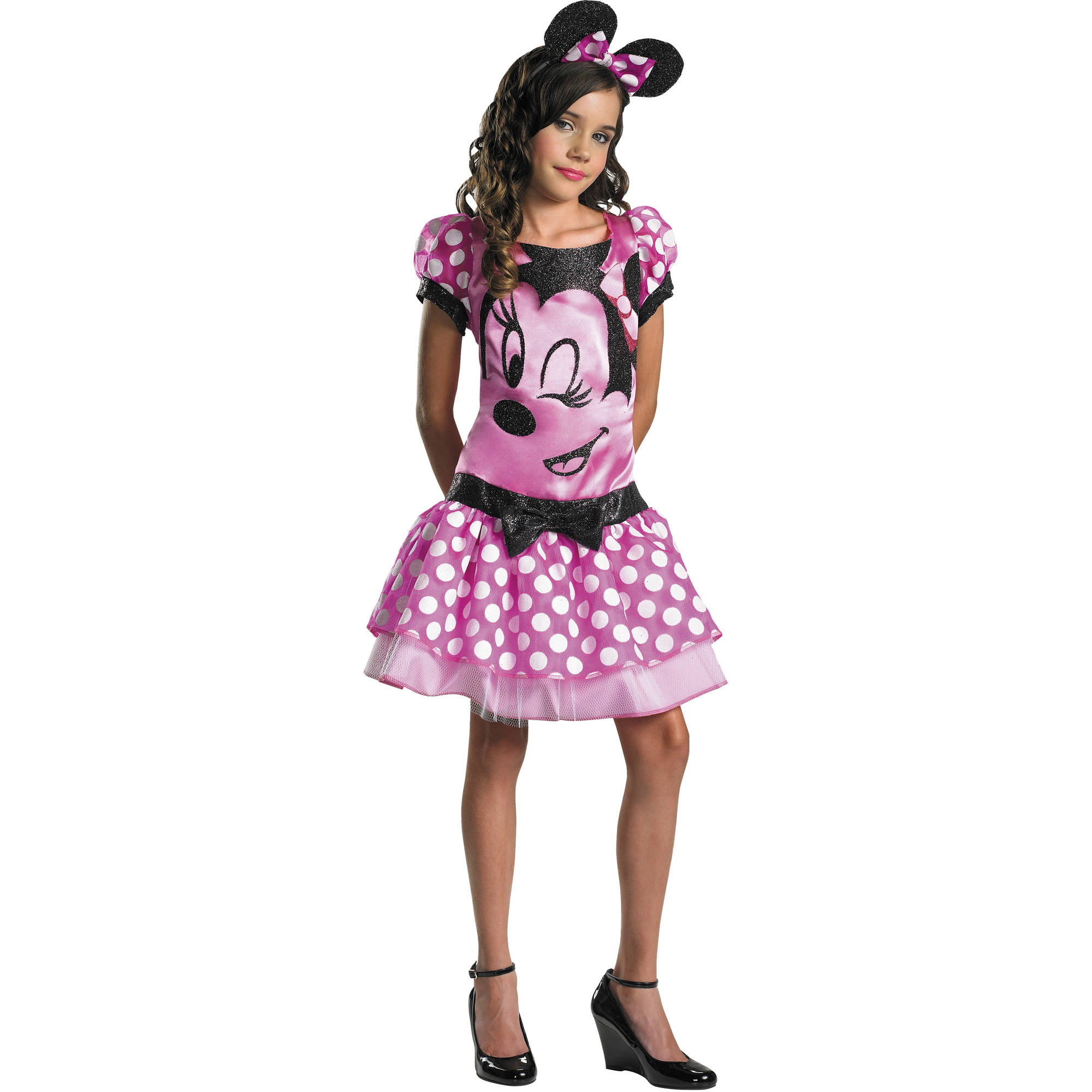 Disney Clubhouse Minnie Mouse Pink Child's Halloween Costume - Walmart.com