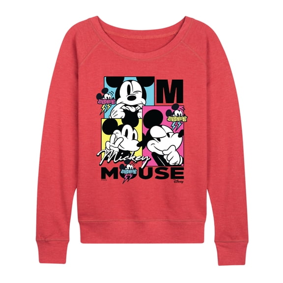 Disney - Cmyk Mickey - Women's French Terry Long Sleeve Pullover