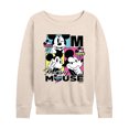 thumbnail image 1 of Disney - Cmyk Mickey - Women's French Terry Long Sleeve Pullover, 1 of 4
