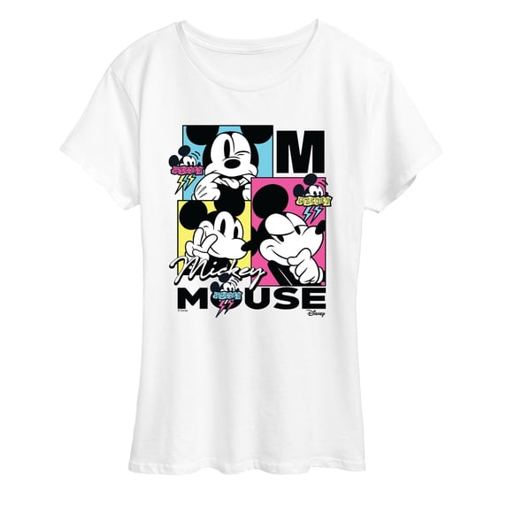 Disney - Cmyk Mickey Women's Short Sleeve Graphic T-Shirt