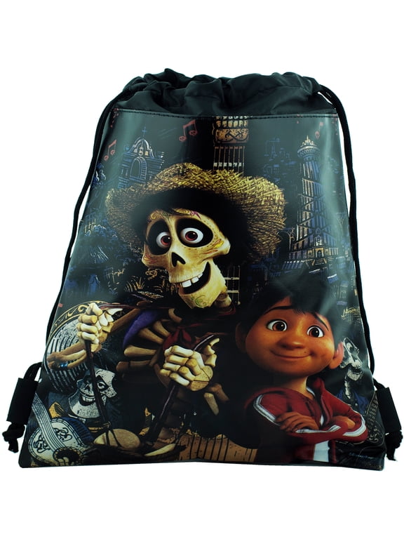 Disney Coco Black drawstring Bag For Multi Purposes Use