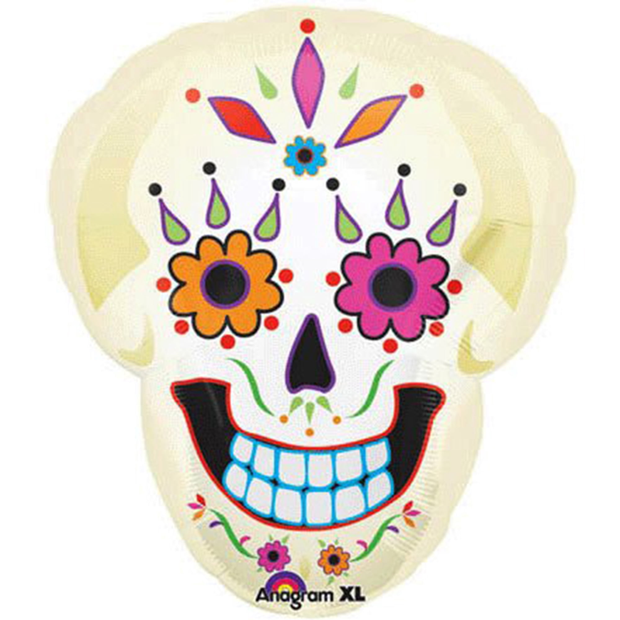 Disney Coco Day of the Dead Skull Balloon 22" - Walmart.com