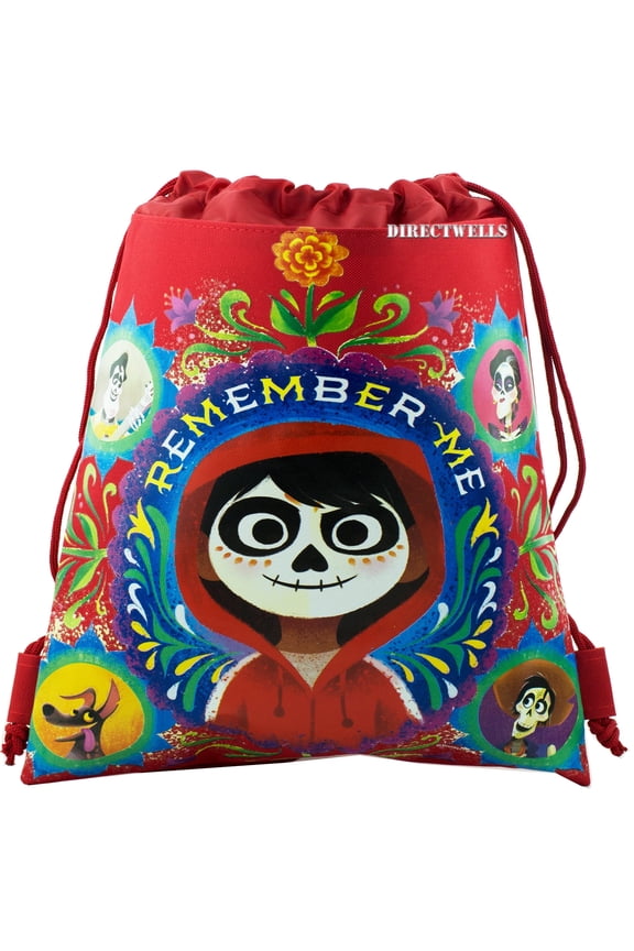 Coco Licensed Red Drawstring Bag