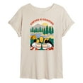 thumbnail image 1 of Disney - Coffee And Camping - Women's Oversized T-Shirt, 1 of 5