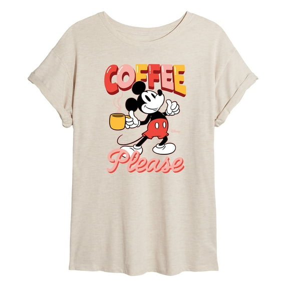 Disney - Coffee Please - Women's Oversized T-Shirt