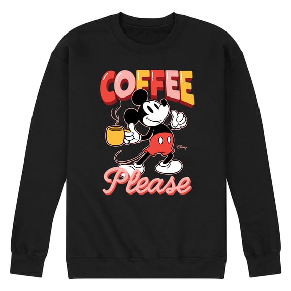 Disney - Coffee Please - Men's Crew Fleece Sweatshirt