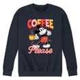 thumbnail image 1 of Disney - Coffee Please - Men's Crew Fleece Sweatshirt, 1 of 5