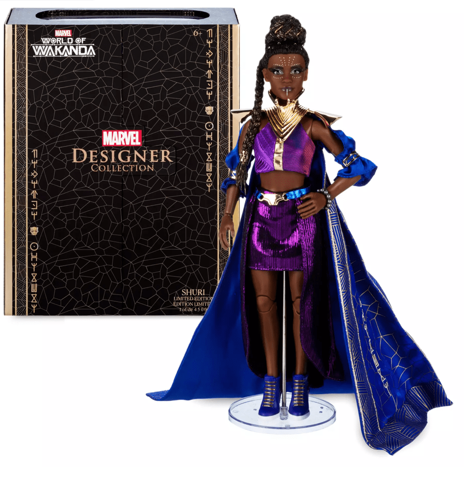 Disney Shuri Marvel Designer Collection Doll, Original Black