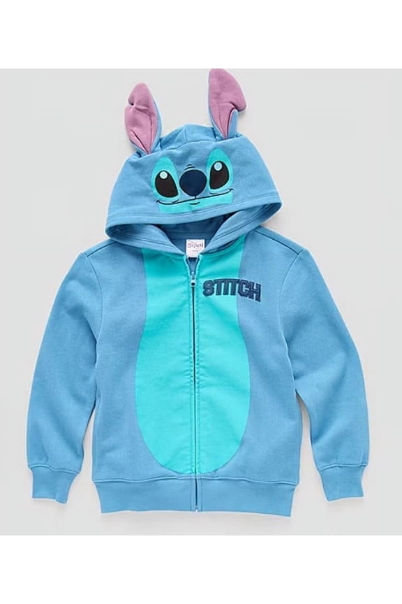Collection Embroidered Lilo & Stitch Little Kids Fleece Zipper Hoodie Size 4