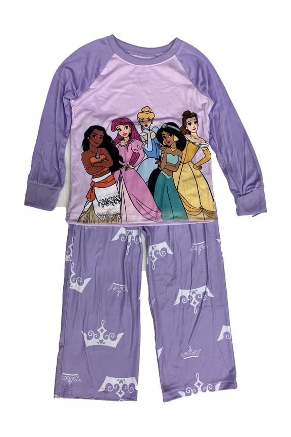 Collection Little & Big Kid Girls Princess Crew Neck Long Sleeve 2-pc. Pajama Sets 2T