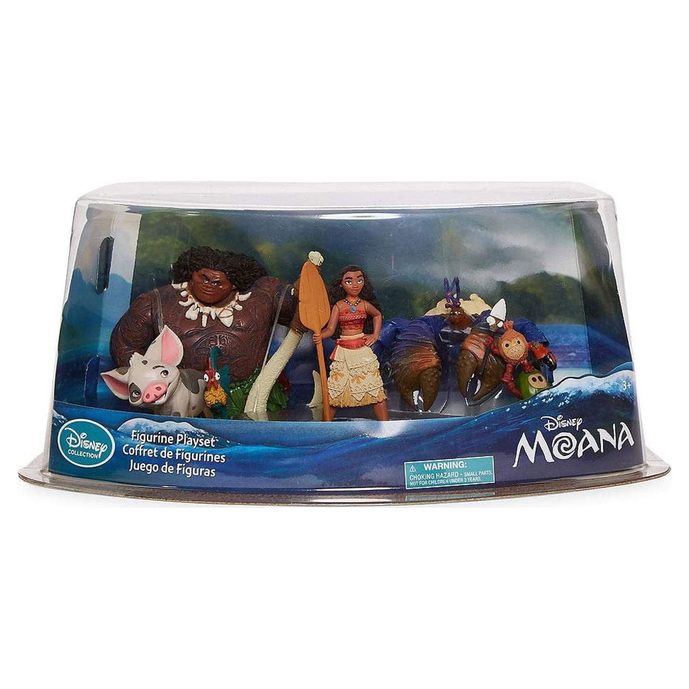 Disney Store Official Jouets pour Le Bain Vaiana, 5 pcs, Contient Les  Personnages Vaiana, Maui, Pua, Hei-Hei, et Tamatoa dans